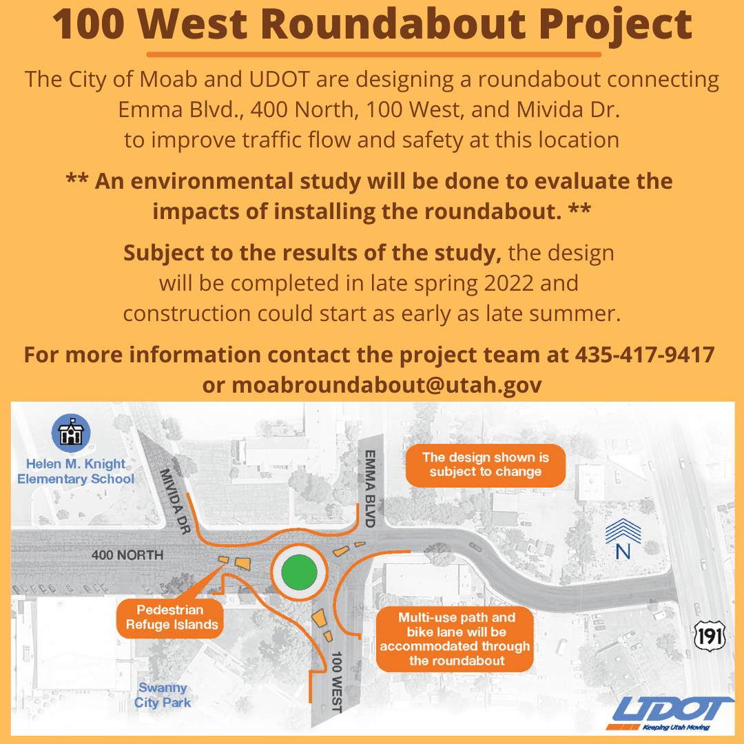 Roundabout on 100 West