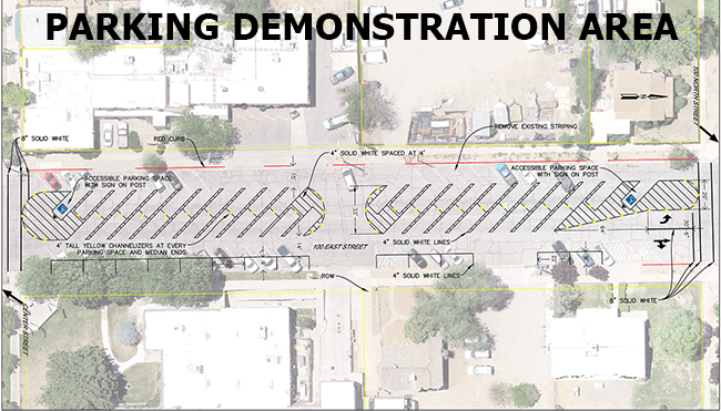 Dispersed Parking Demonstration Area 4-25-2022