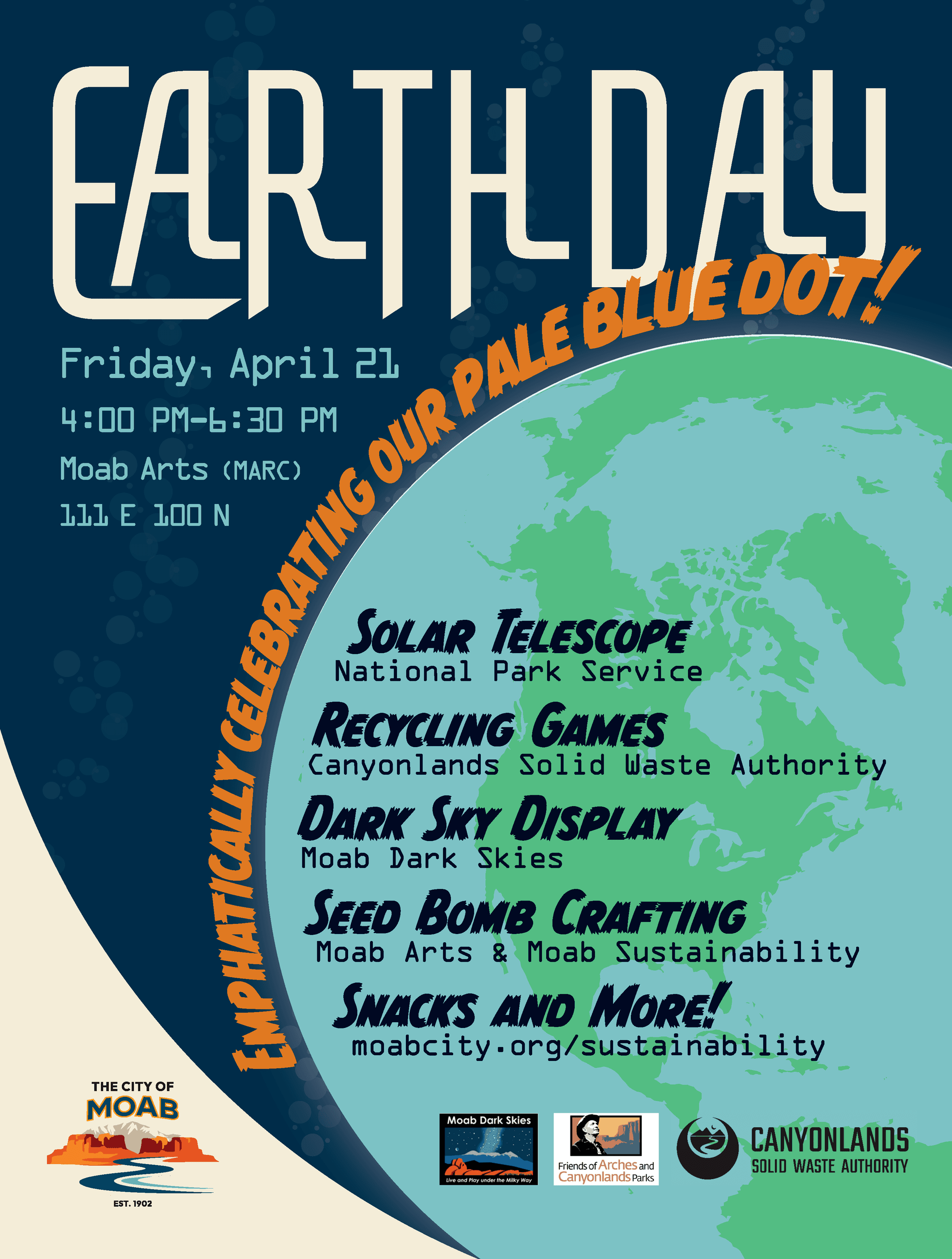 City of Moab Earth Day poster