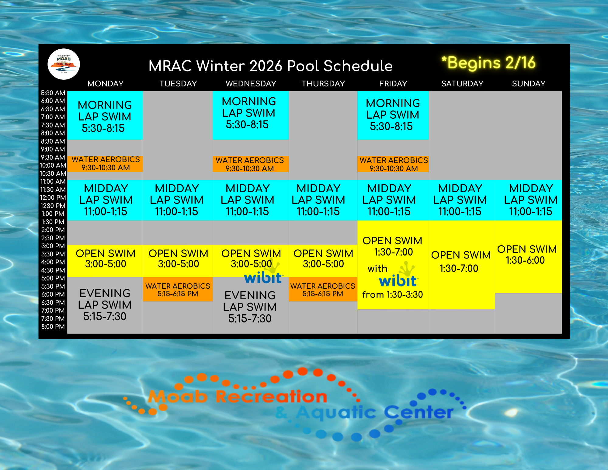 web pool sched 021626