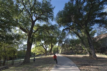 Riding on the Mill Creek Parkway